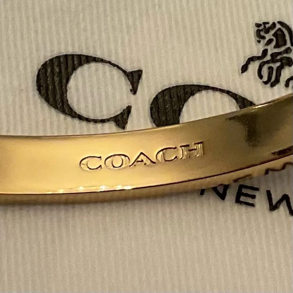Coach Signature Enamel Bangle Bracelet - Picture 6 of 6